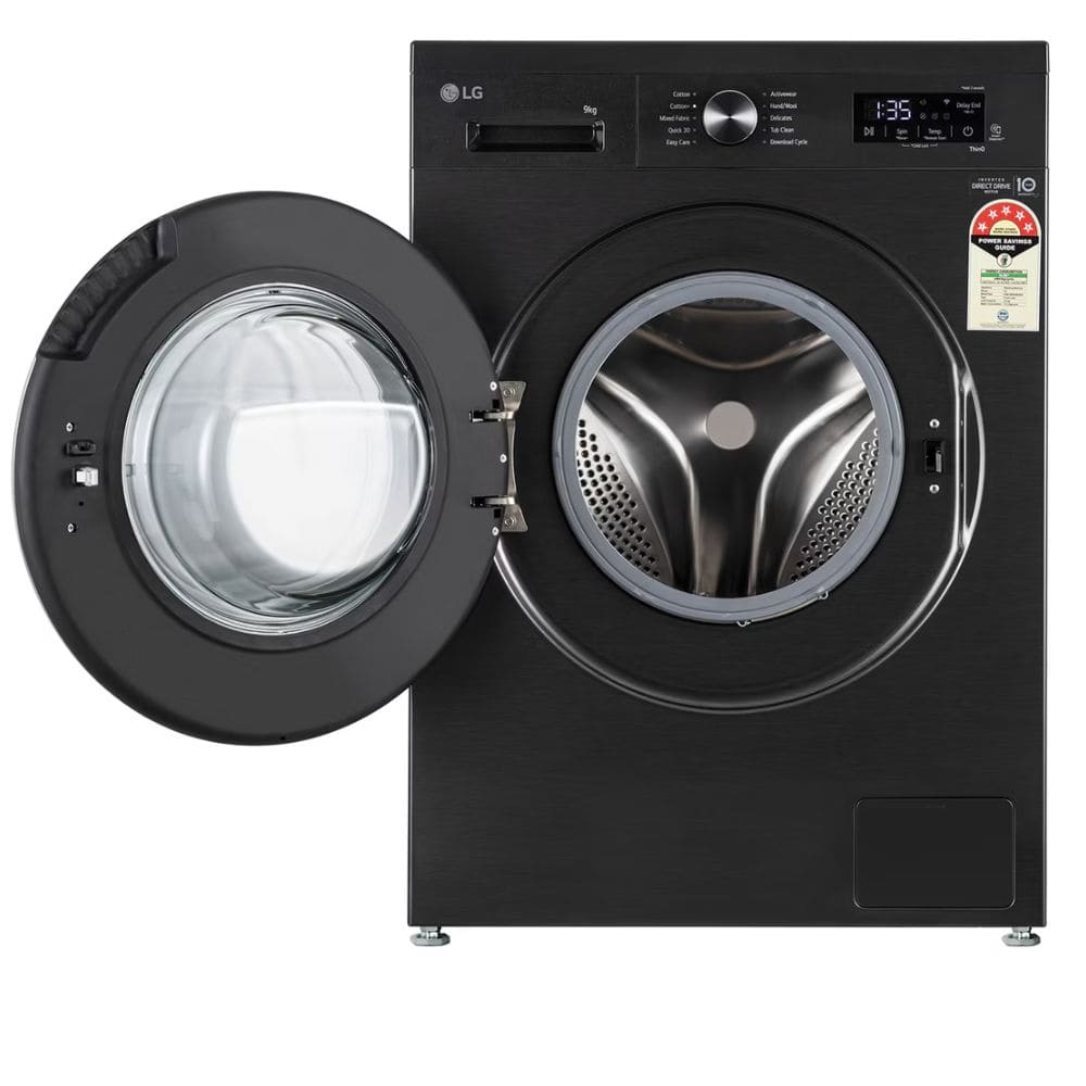 LG 9 Kg 5 Star Fully-Automatic Front Load Washing machine (FHB1209Z4B,Middle Black)