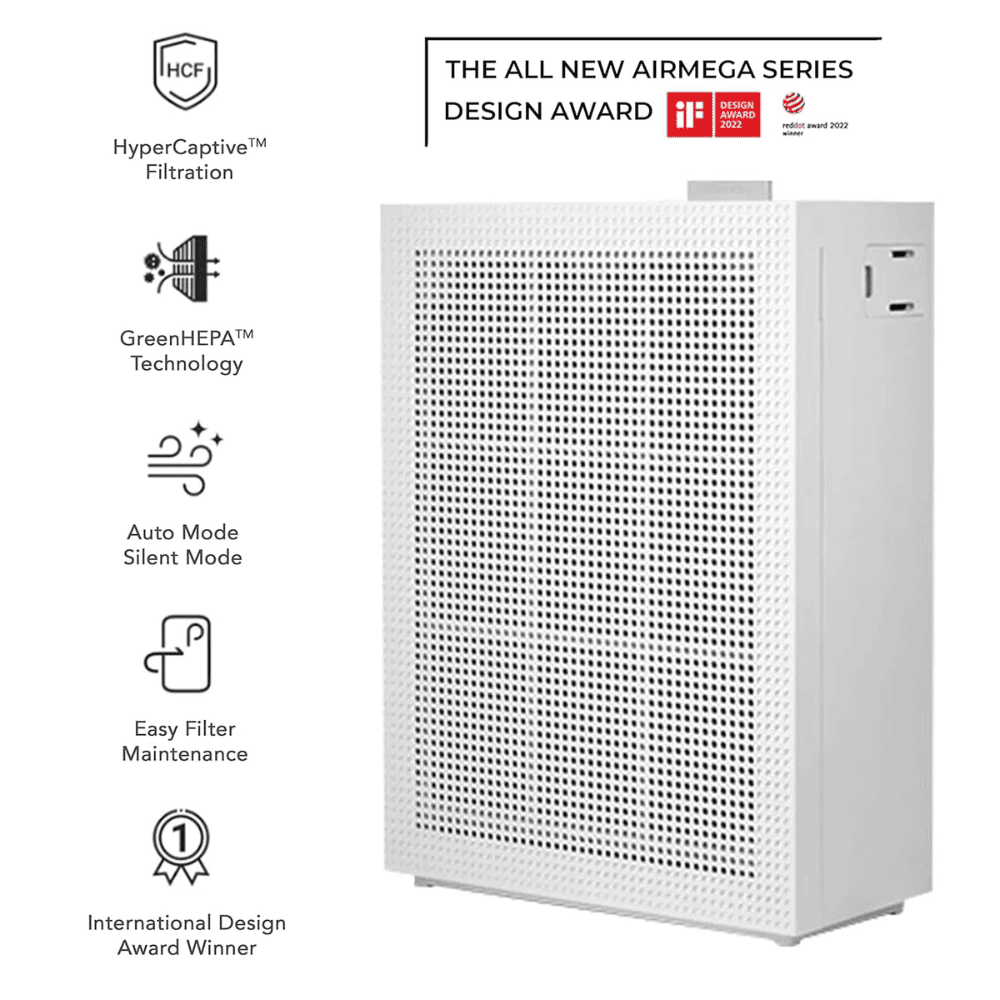 Coway Airmega 150 Anti-Virus True Hepa Filter, Air Purifier (H13 Ap-1019C, White)