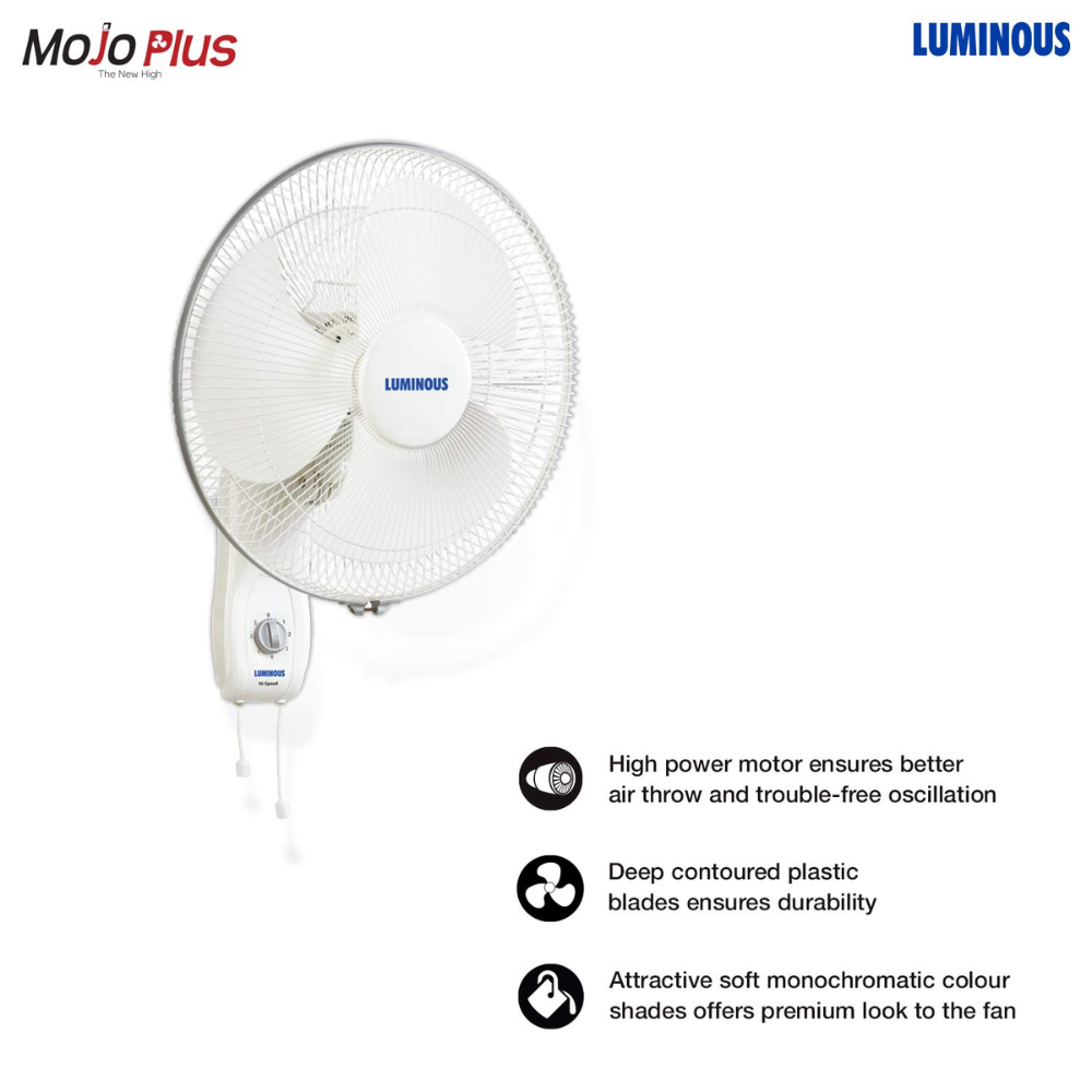 Luminous 300mm 3 Blade High Speed Wall Fan (Mojo Plus)