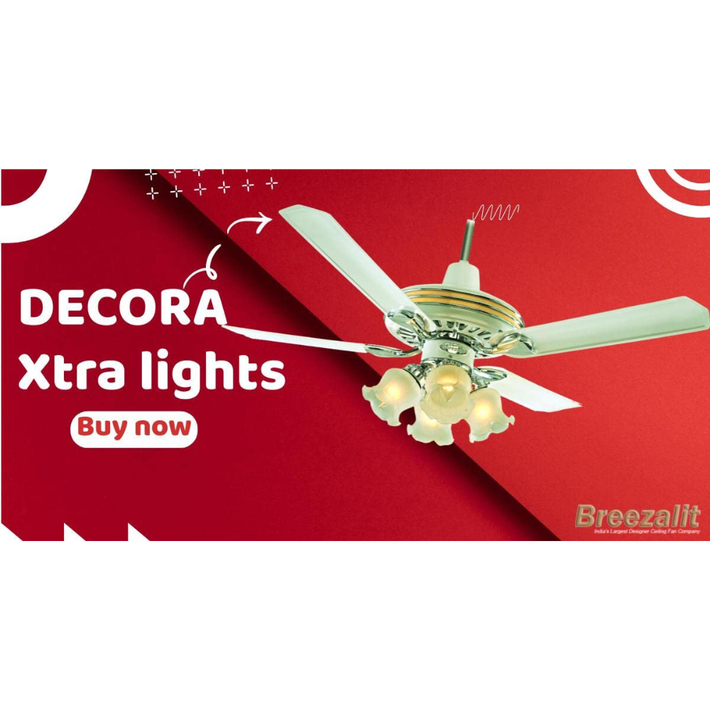 Breezalit 1200mm 4 Blade Decorative Ceiling Fan (Desire)