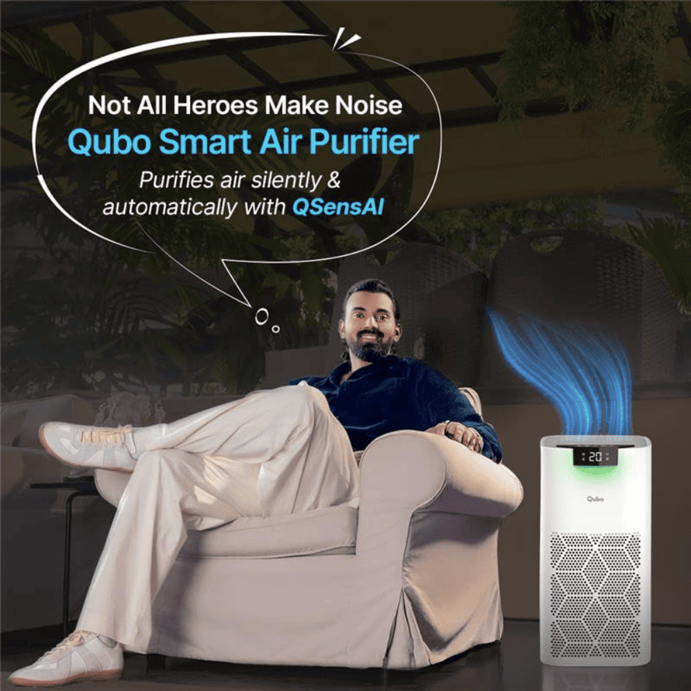 Qubo Q500 Smart Room Air Purifier with HEPA 13 Filter (500 Sqft,White)