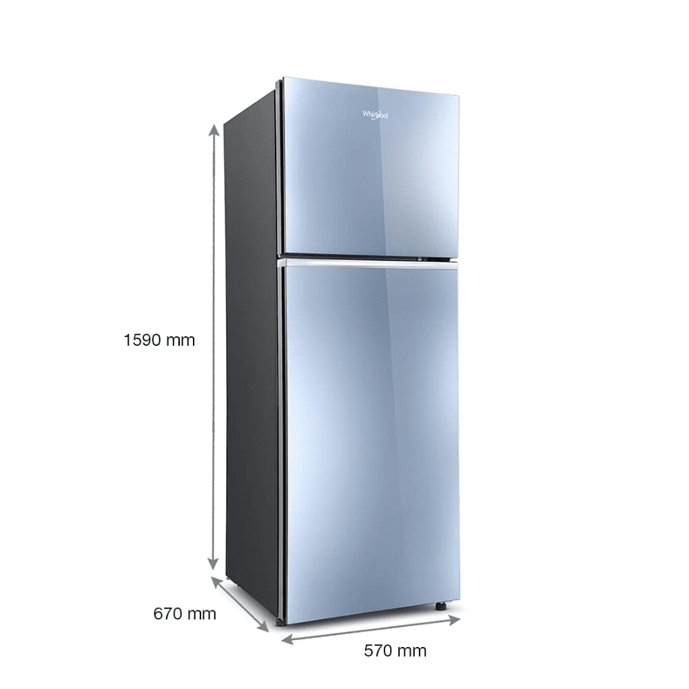 Whirlpool 259 Ltrs, 2 Star IntelliFresh Inverter Frost Free Double Door Refrigerator (IF INV ELT 305GD CRYSTAL BLACK 2S)