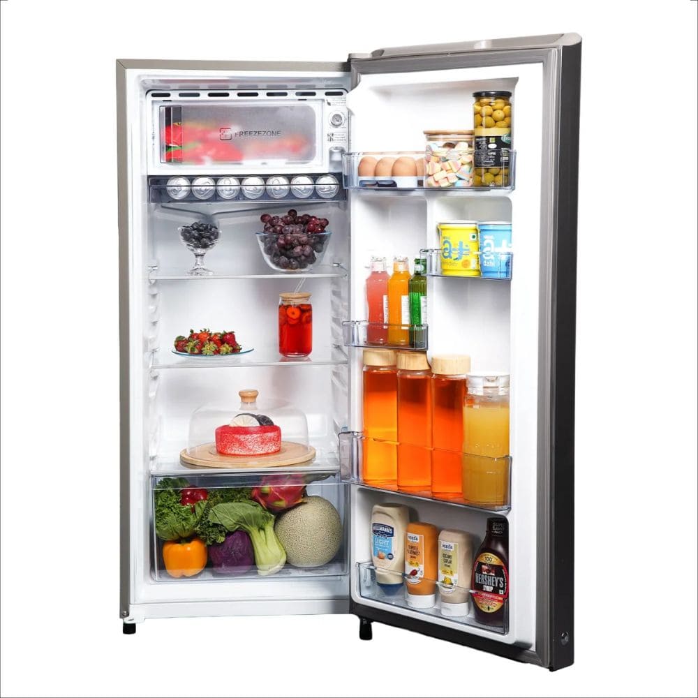 Haier 215 Ltrs, 2 Star Direct Cool Single Door Refrigerator (HRD 2362BUSA N Ultra Marine Steel)