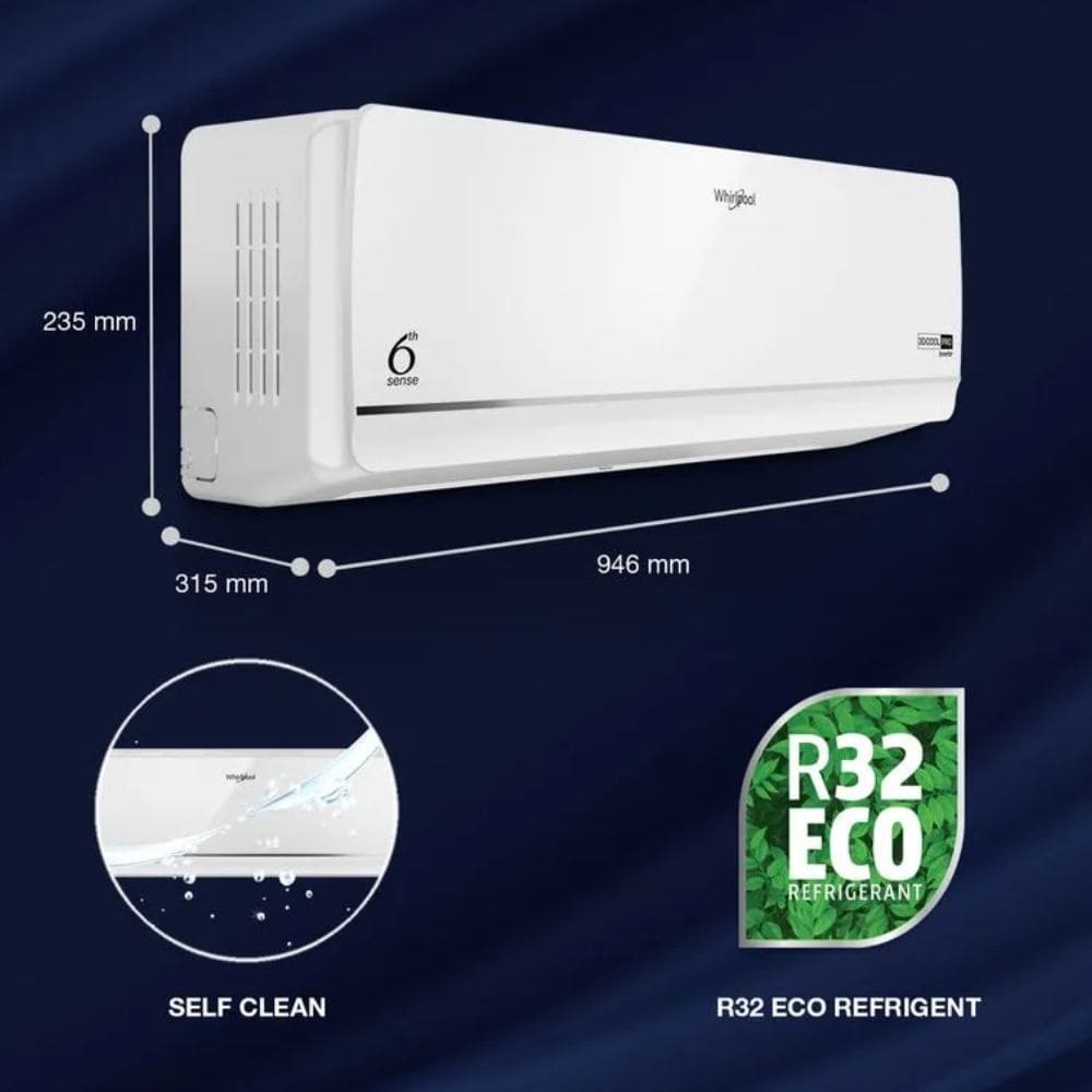 Whirlpool 1.5 Ton 3 star Inverter Split Air Conditioner (3D COOL 15T 3S INV EXP S6M2PP0)