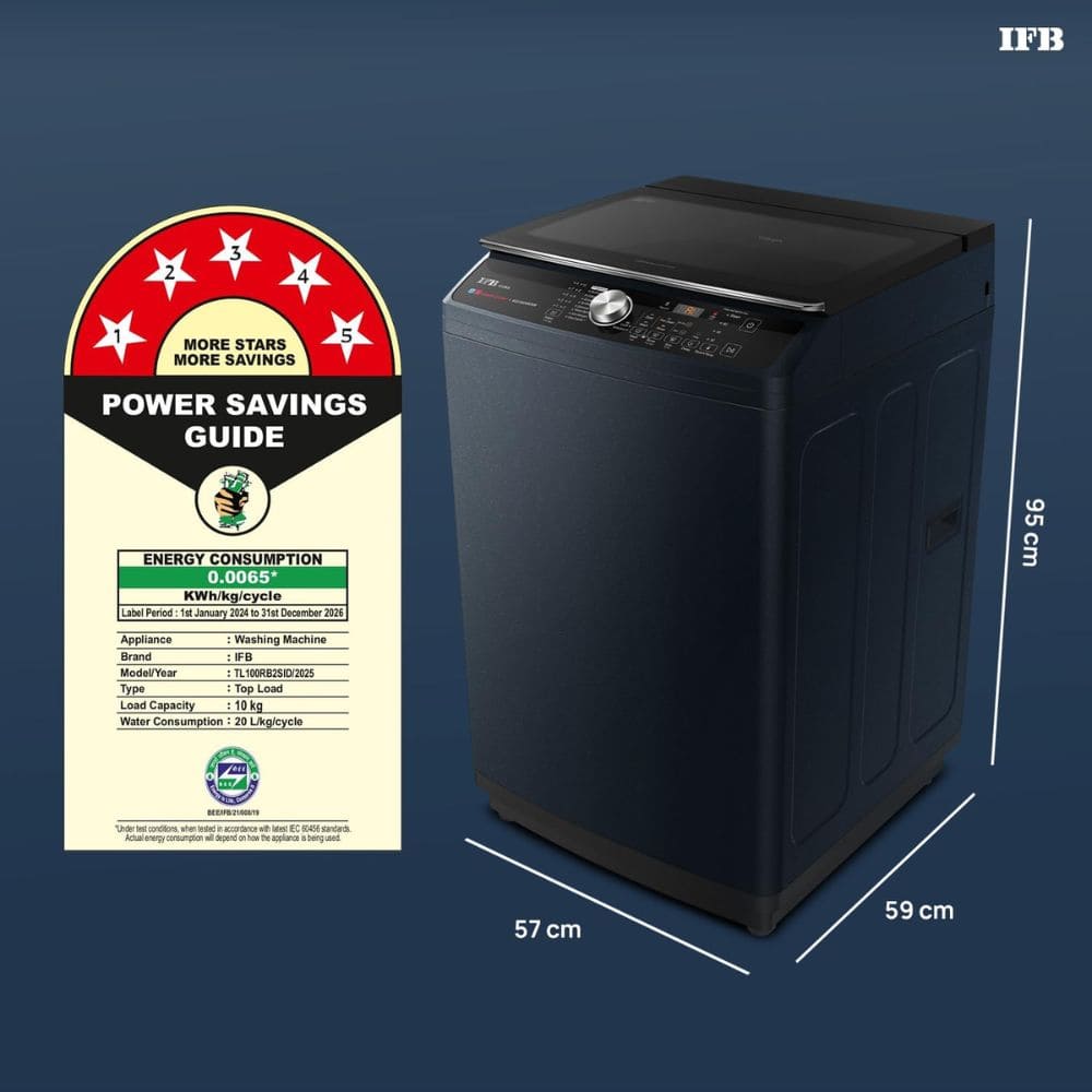 IFB 10 Kg 5 star Fully-Automatic Top Load Washing Machine (TL100RB2SID)