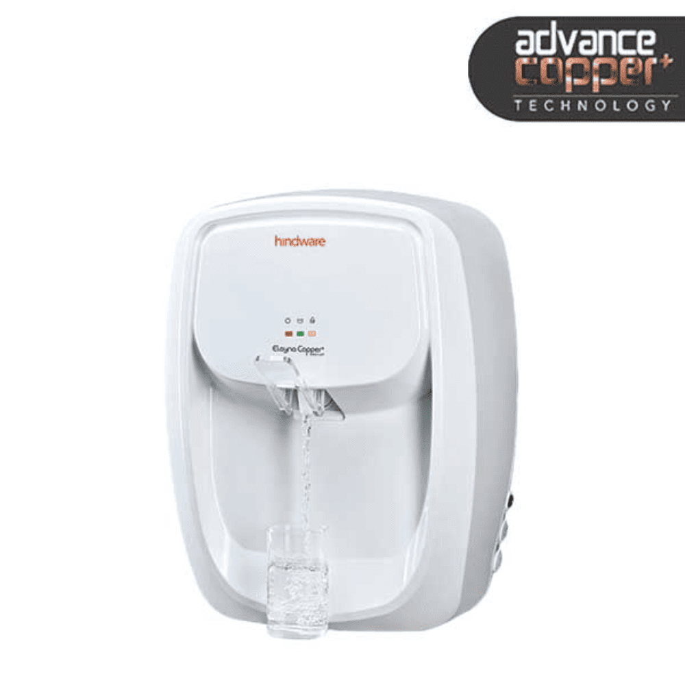 Hindware ELOYNA, 7 Ltrs RO+UF+PH +UV+TDS Wall Mountable Water Purifier, White & Black