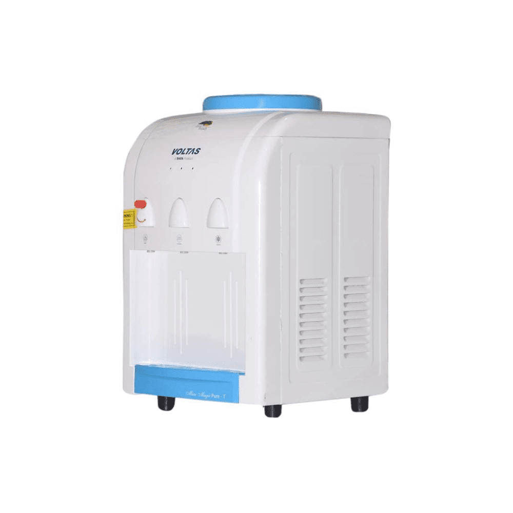 Voltas Mini Magic Pure-T, 500-Watt Table Top Water Dispenser, White & Blue