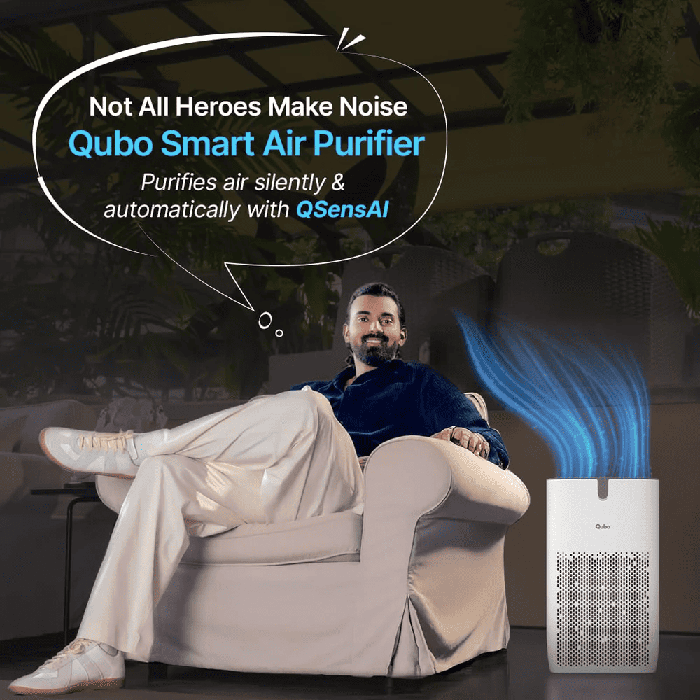 Qubo Q400 Smart Room Air Purifier with HEPA 13 Filter (400 Sqft,White)