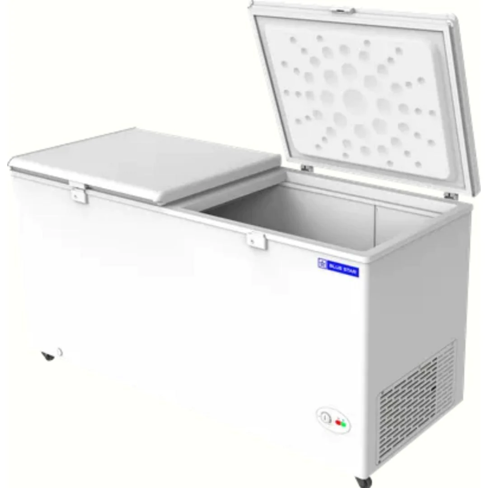 Haier HFC-500DM5, 500 Ltrs hard Top chest Double Door Convertible Deep Freezer, White