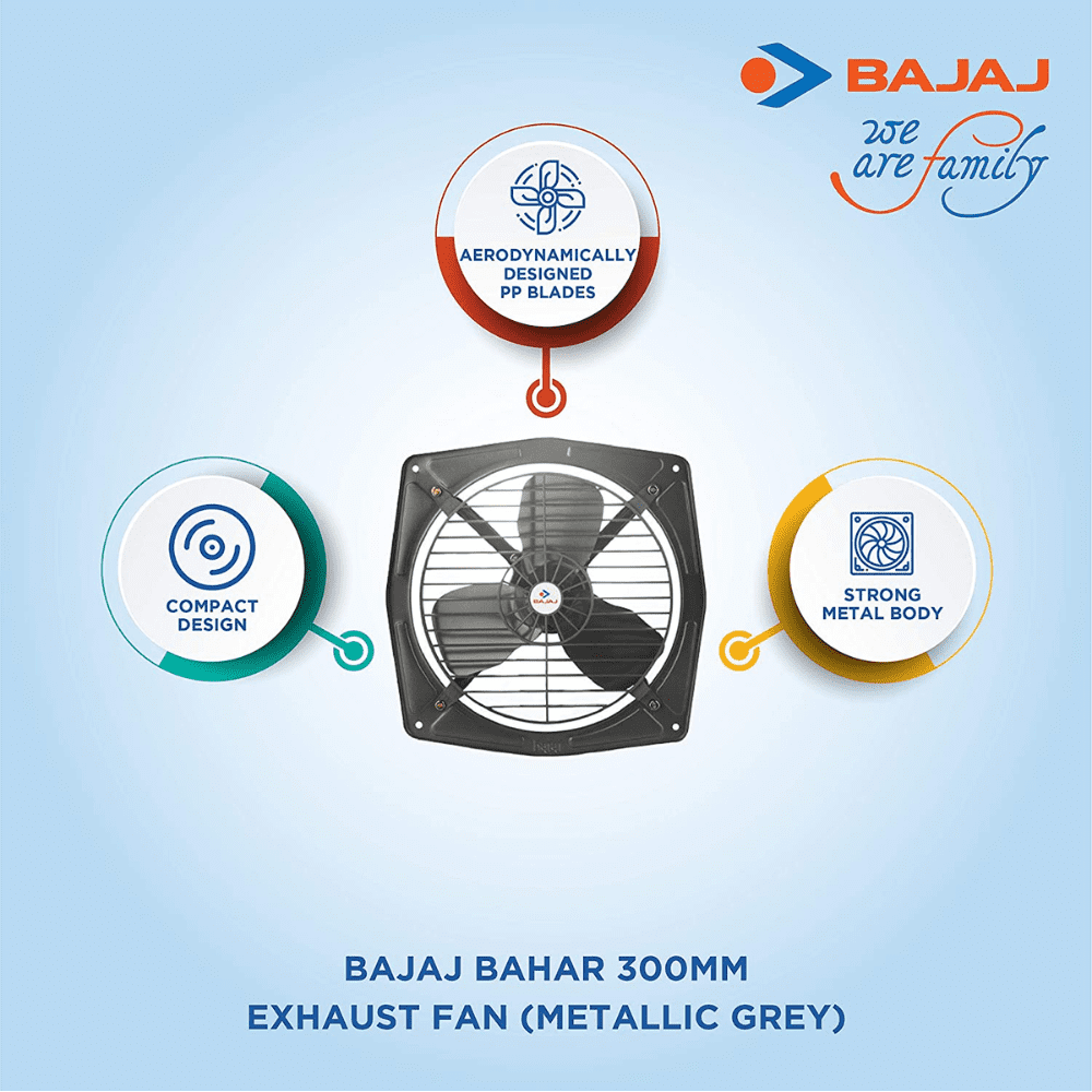 Bajaj Bahar, 300mm 3 Blade Fresh Air Exhaust Fan