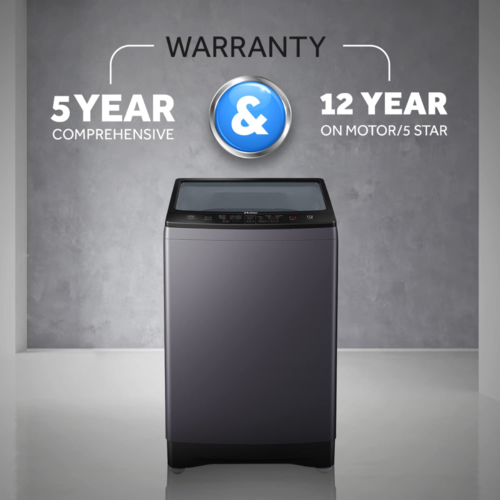 Haier 7.5 Kg 5 Star Fully Automatic Top Load Washing Machine (HWM75-H826S6, Grey)
