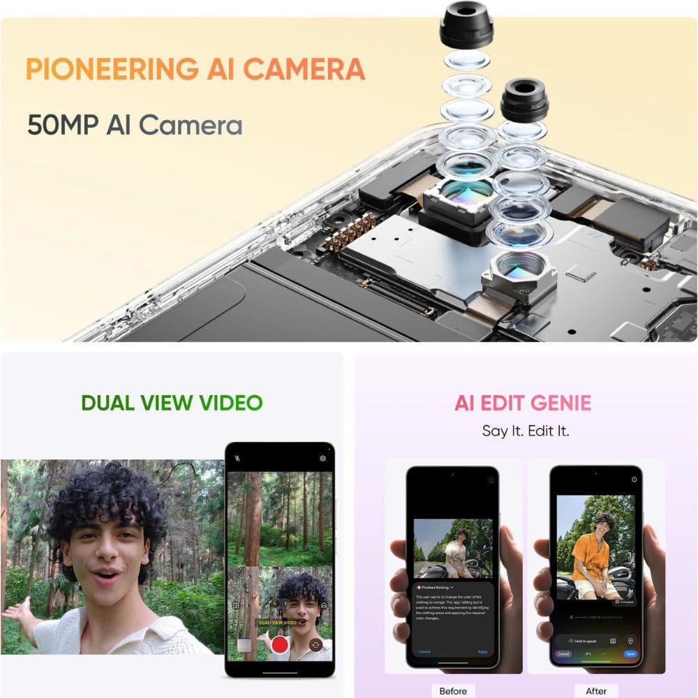Realme P4 5g 6GB/128GB, Powerful 5G with Camera Control Android Phone (Multi Colour)