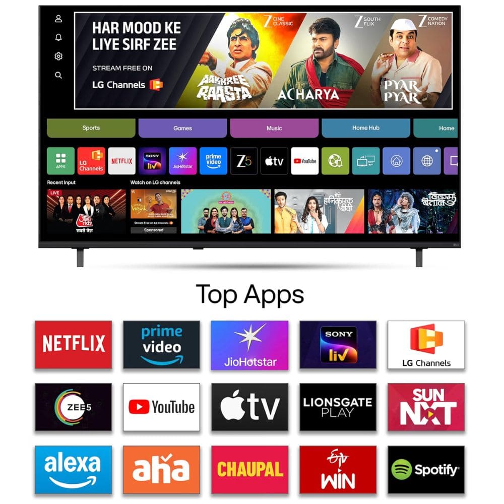 LG 50NU880BPLA, 50 Inches 4K Ultra HD Nano Smart LED TV, Black