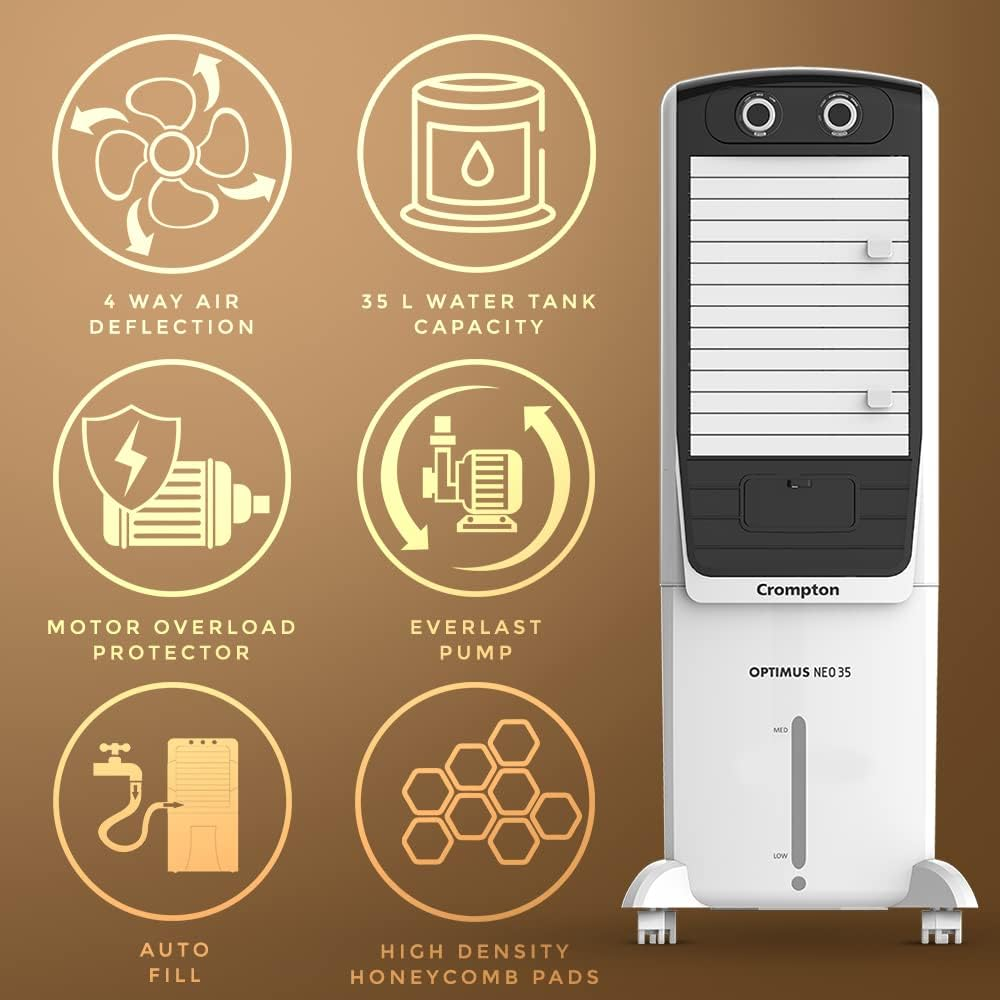 Crompton 35 Ltrs Tower Air Cooler (Optimus Neo)