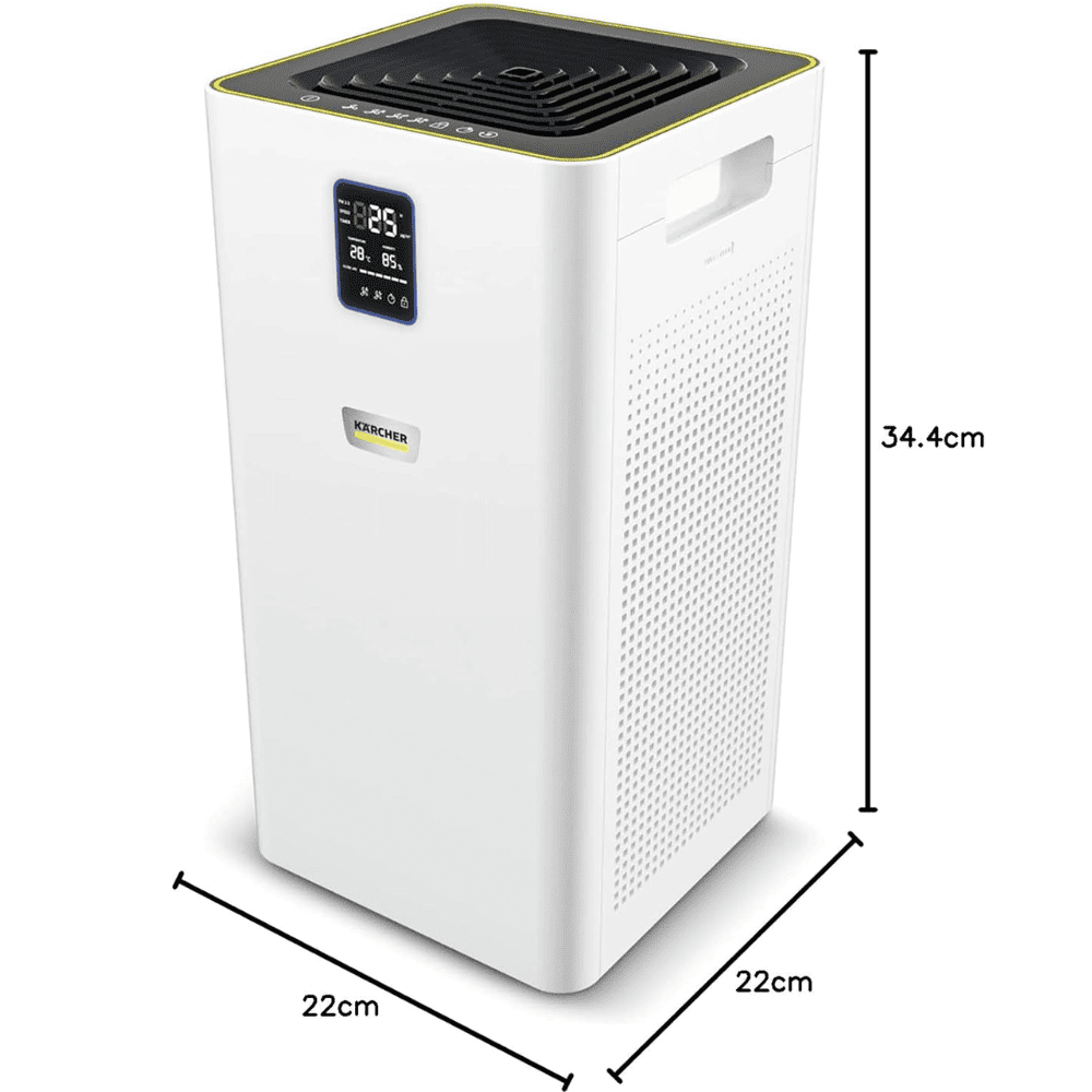 Karcher AF20 Dual H13 HEPA & Activated Carbon Filters Air Purifier with Air Quality Display