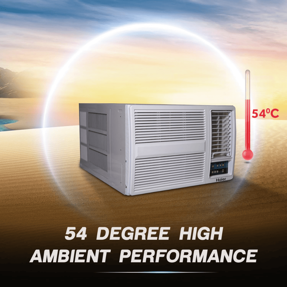 Haier 1.0 ton 3 Star Non-Inverter Window Air Conditioner (HWU12F-AOW3BN)