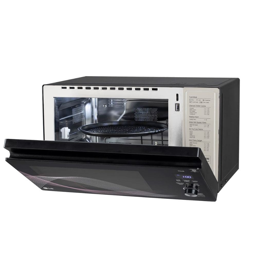 LG 32 Ltrs Convertible Charcoal Microwave Oven (MJEN326UHWF,Black)