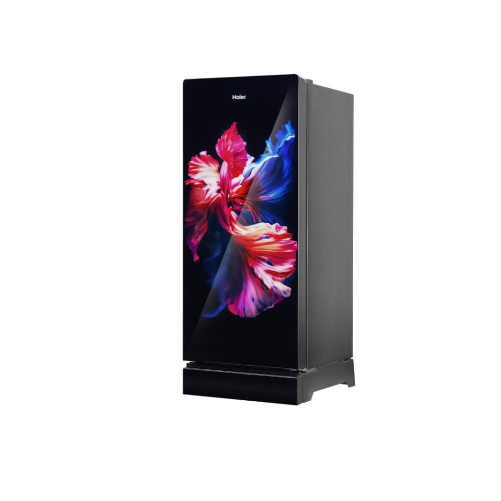 Haier 190 Ltrs, 5 Star Direct Cool Single Door Refrigerator (HRD 2115PWGA N, Wave Glass)