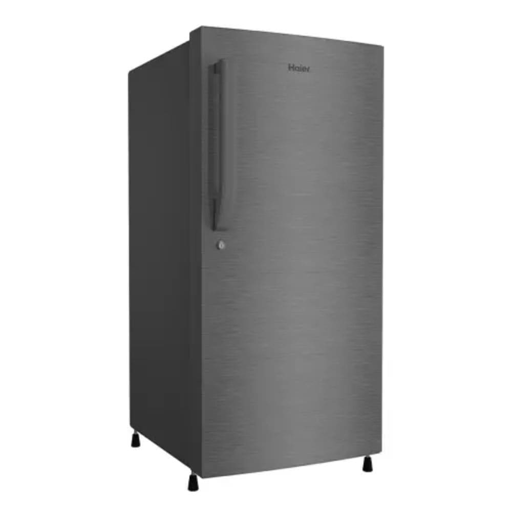 Haier 190 Ltrs, 2 Star Direct Cool Single Door Refrigerator (HRD 2105CBSA P, Brushline Silver)
