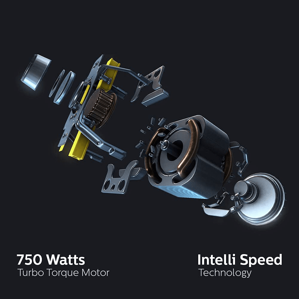 Philips HL7777/00 750 Watt Mixer Grinder 4 Jars (Metallic,Silver Black)