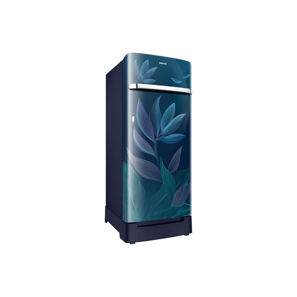 Samsung 215 Ltrs, 5 Star Digital Inverter, Direct Cool Single Door Refrigerator (RR23H2H359U/HLtrs, Paradise Bloom Blue)