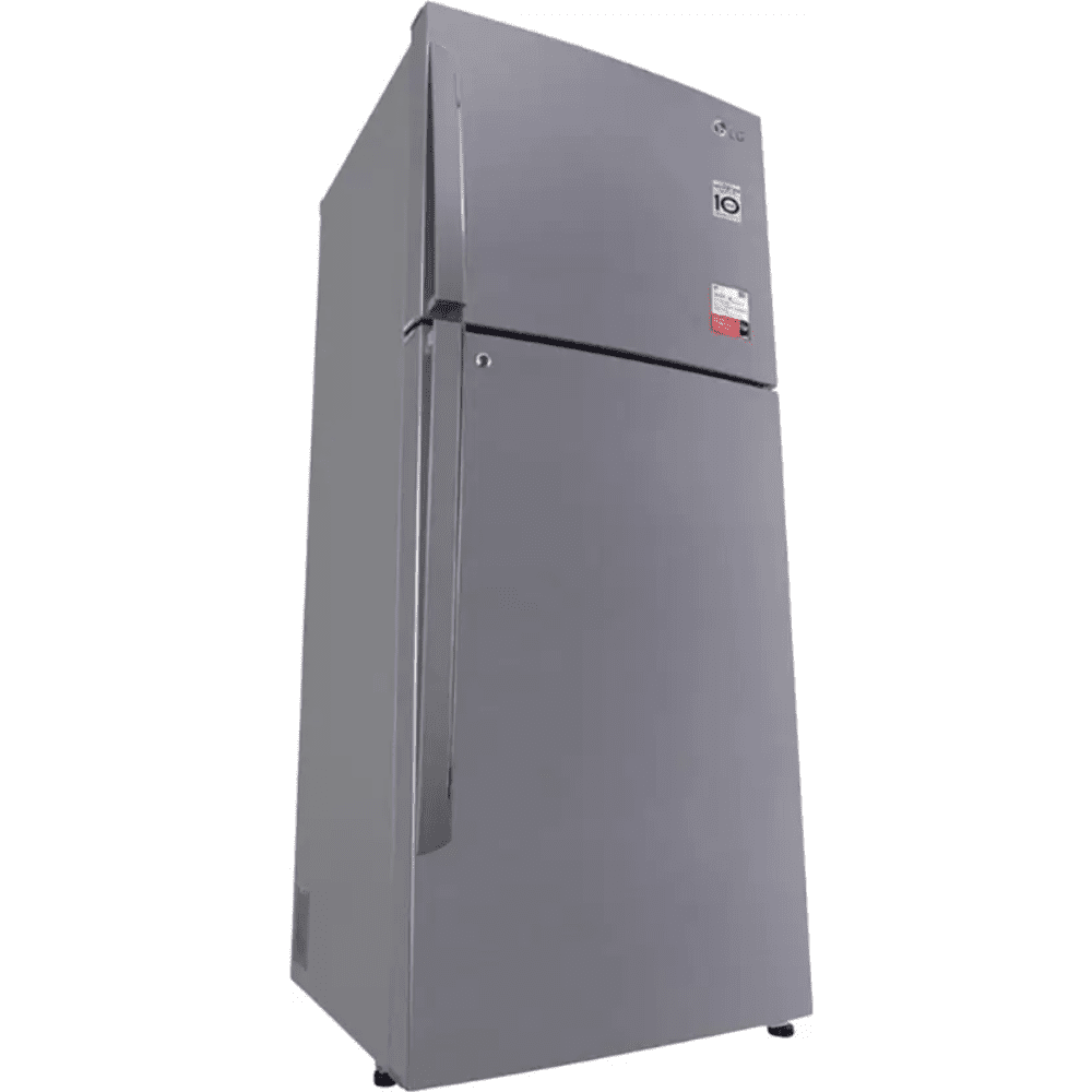 LG 437 Ltrs 2 Star Inverter Frost Free Double Door Refrigerator (GL-T432APZY, Shiny Steel)