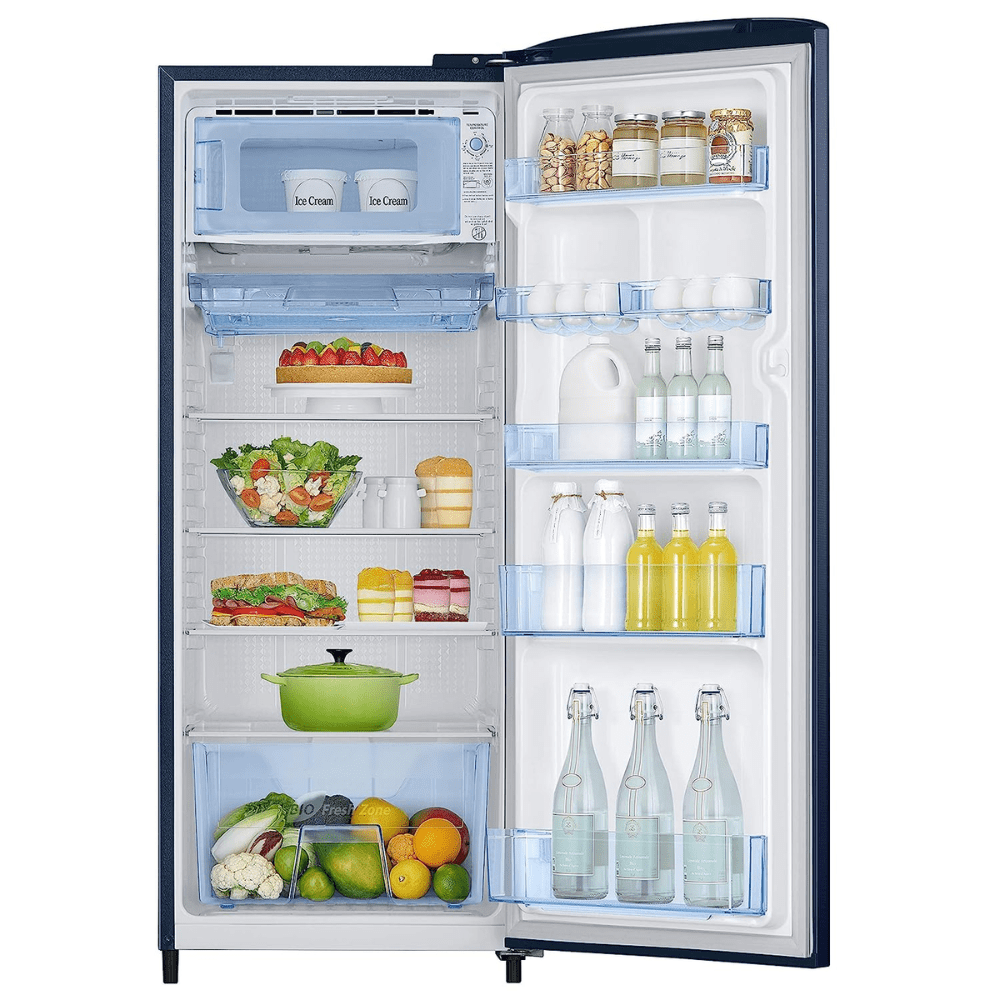 Samsung ,RR24C2723CU, 223 Ltrs Direct Cool Single Door Refrigerator, Camellia Blue