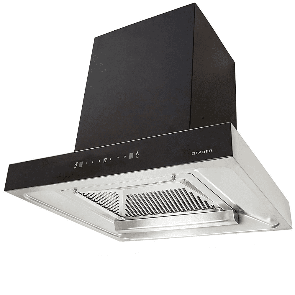 Faber HOOD JUPITER PLUS HC SC BK, 60 cm 1500 m3/hr Auto clean Wall Mounted Kitchen Chimney (Black)