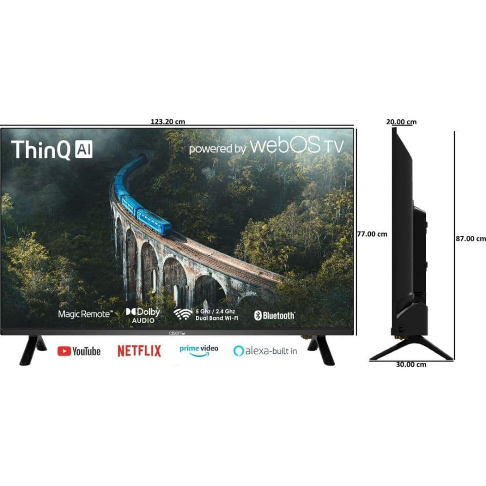Aisen A55UDS977, 55 Inches 4K Ultra HD Smart LED TV, Black