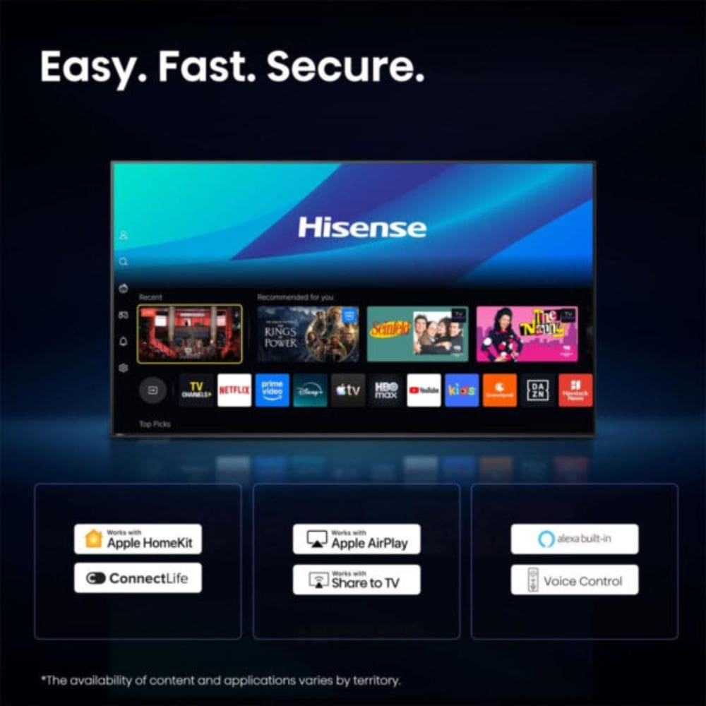 Hisense 65Q7S, 65 Inches 4K Ultra HD Smart QLED TV, Black
