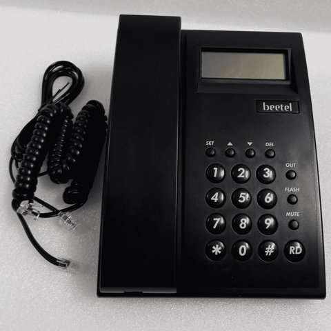 Beetel C-51, Caller Id Corded Landline Phone With Classic Design, Black