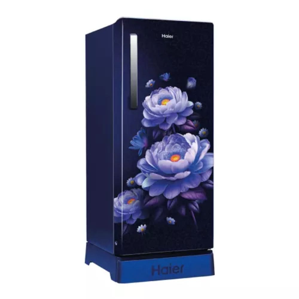 Haier 190 Ltrs, 5 Star Direct Cool Single Door Refrigerator (HRD 2115PMBA N, Marine Blossom)