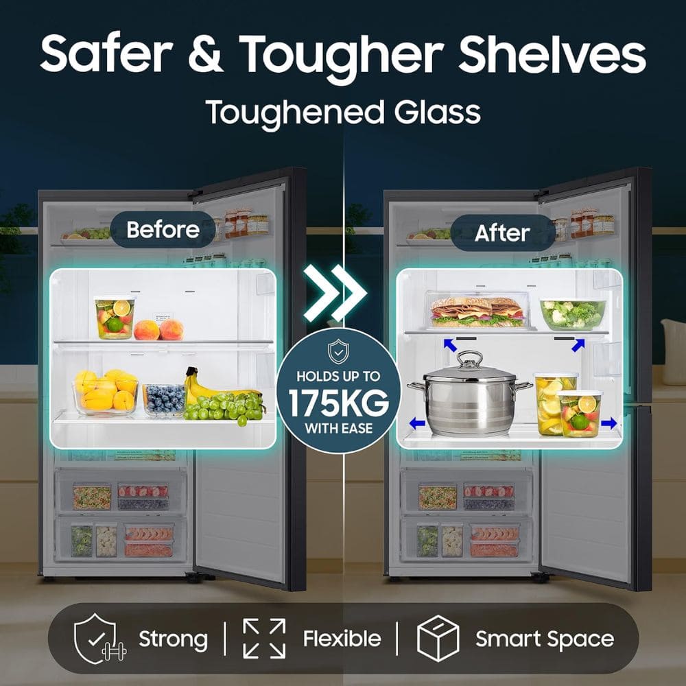 Samsung 458 Ltrs, 1 Star Digital Inverter Frost Free Double Door Refrigerator (RB45DG6005B1TL, Black DOI)