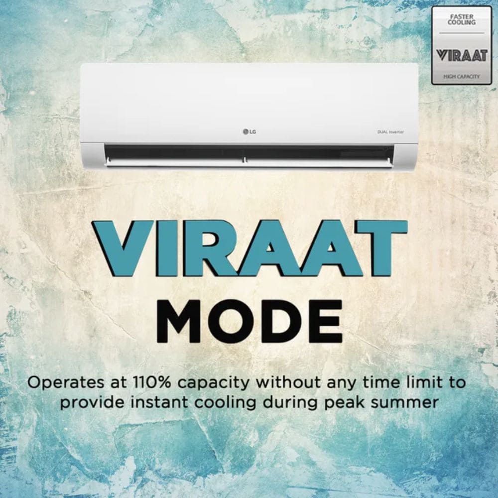 LG 1.5 ton 3 Star Hot & Cold Inverter Split, Air Conditioner (US-H18VNXE)