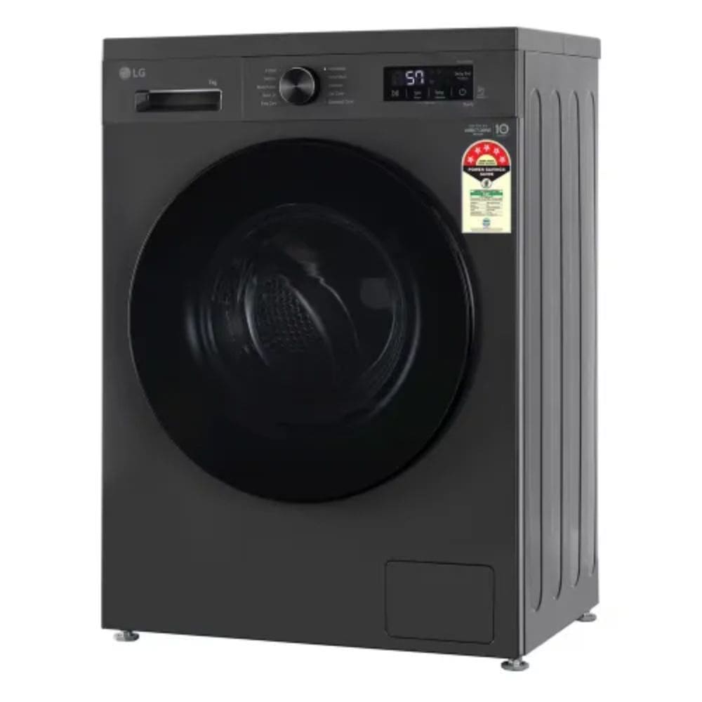 LG 7 Kg 5 Star Fully Automatic Front Load Washing Machine (FHB1207Z4M,Black)