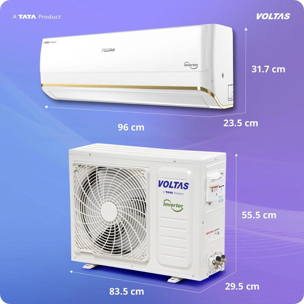 Voltas 1.5 Ton 3 Star Inverter Split Air Conditioner (SAC 183V VERTIS ZEPHYR GOLD)