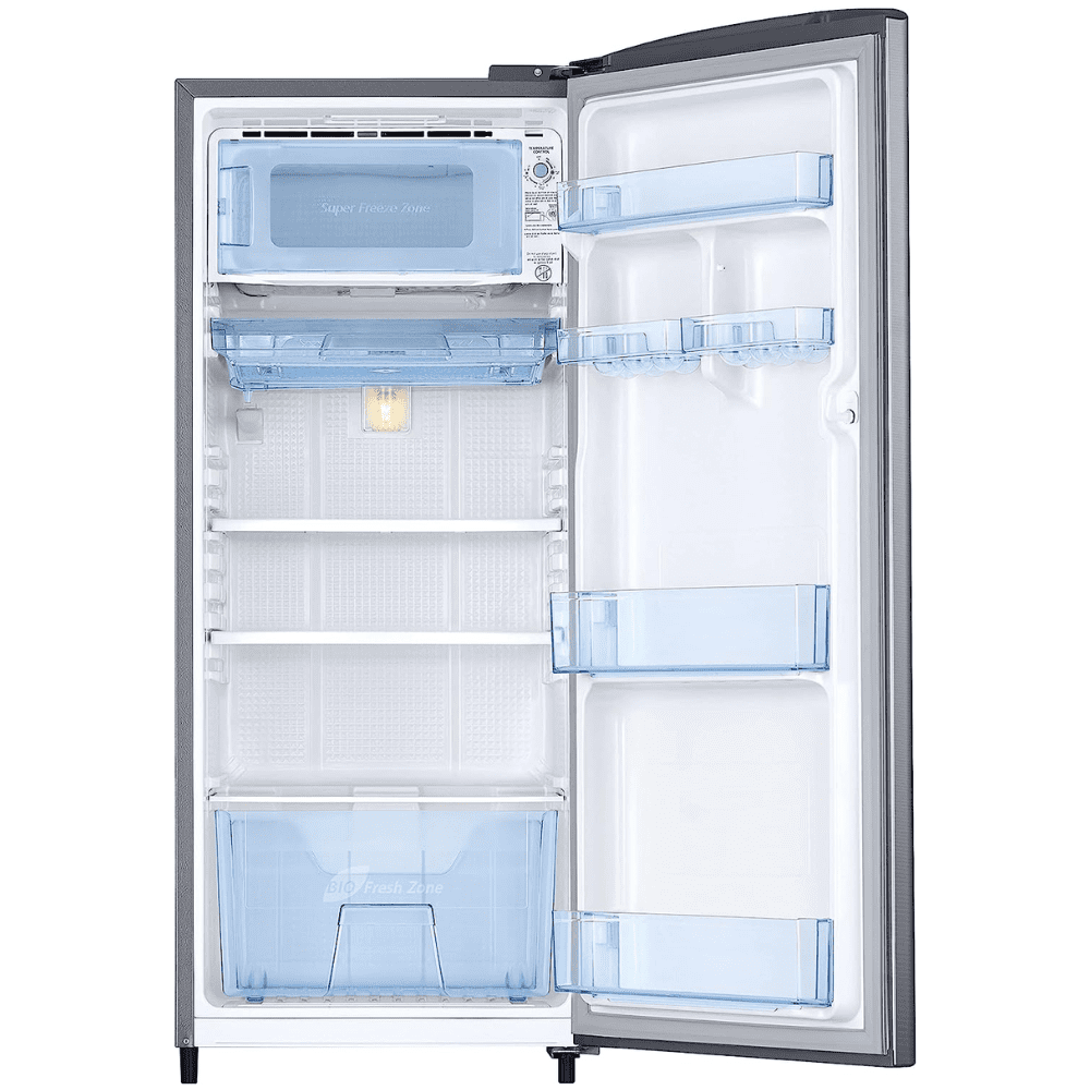 Samsung  RR20C2712S8, 183 Ltrs 2 Star Inverter Direct Cool Single Door Refrigerator, Elegant Inox