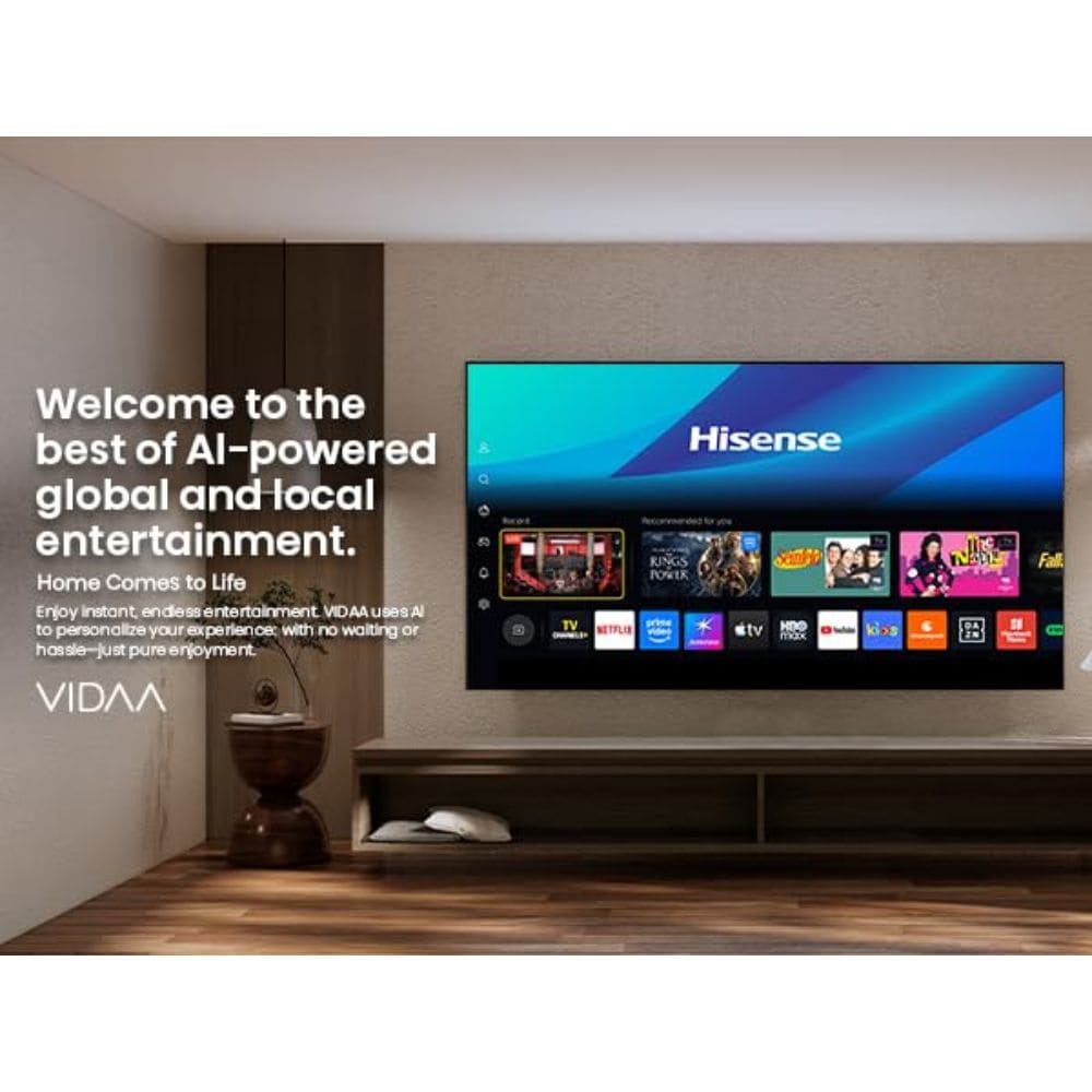 Hisense 65UR8S, 65 Inches 4K Micro RGB MiniLED Smart TV, Black