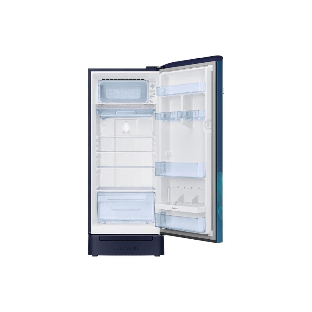 Samsung 215 Ltrs, 5 Star Digital Inverter, Direct Cool Single Door Refrigerator (RR23H2H359U/HLtrs, Paradise Bloom Blue)