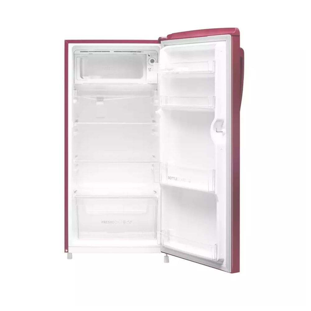 Haier 185 Ltrs, 1 Star Direct Cool Single Door Refrigerator (HRD 2061SRAA N, Red Anemone)