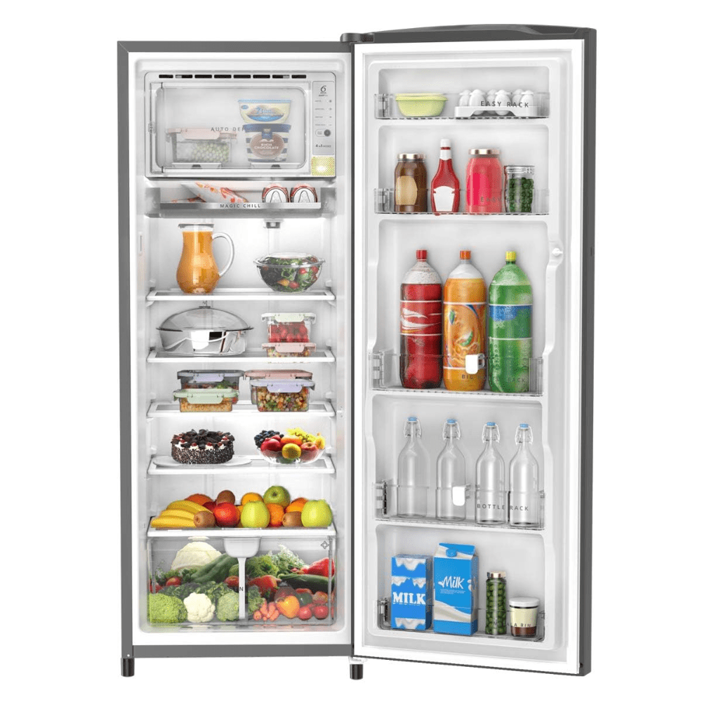 Whirlpool 274 Ltrs 3 Star, Inverter Direct Cool, Single Door Refrigerator (305 IMPRO PLUS PRM 3S ALPHA STEEL-Z)