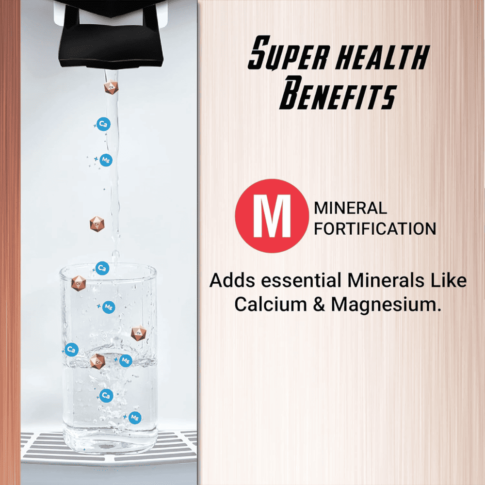 Hindware ELVEA, 7 Ltrs RO+UF+PH +UV+Advance Copper+Ph Booster Best Water Purifier, White & Black