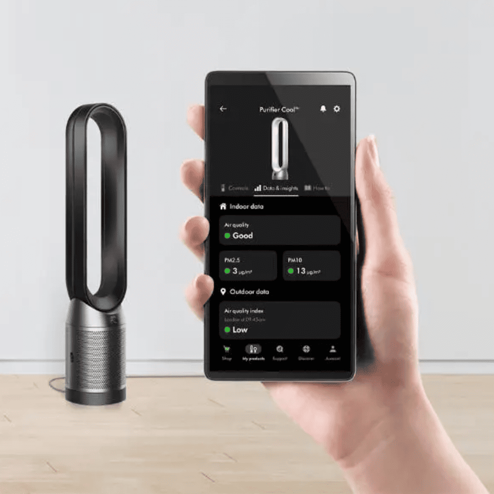 Dyson Hot and Cool HP11 Air Purifier Wifi with Remote Control (HEPA Filter H13, Black)