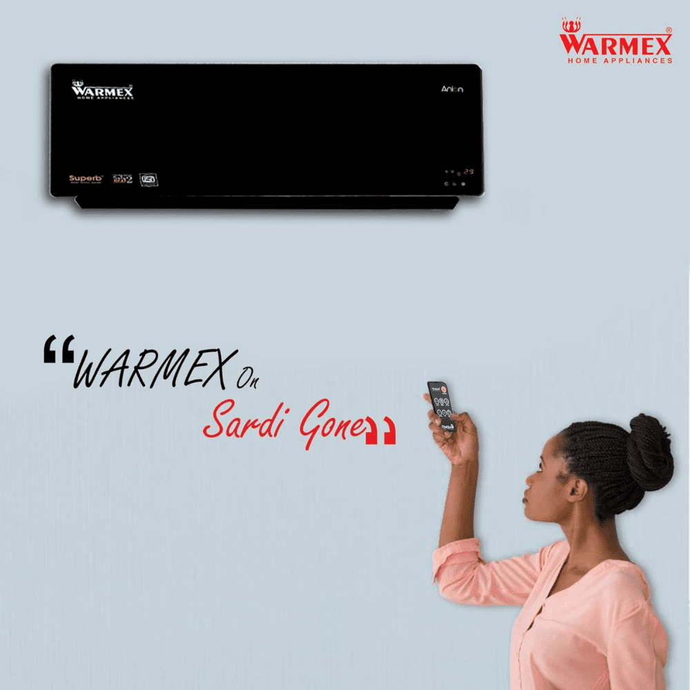 Warmex 1500 Watts Radiant Floor Mount Room Heater (Superb WM, Black)