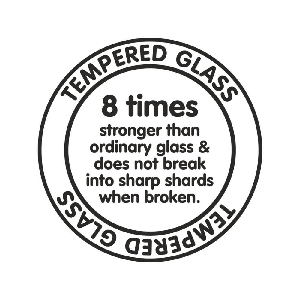 Glen Cooktop, 1035 4k Ultra SLIM MIRROR, 3 Burner 65 cm Manual Ignition Glass Top Brass Burners 3 Medium Gas Stove (Black)