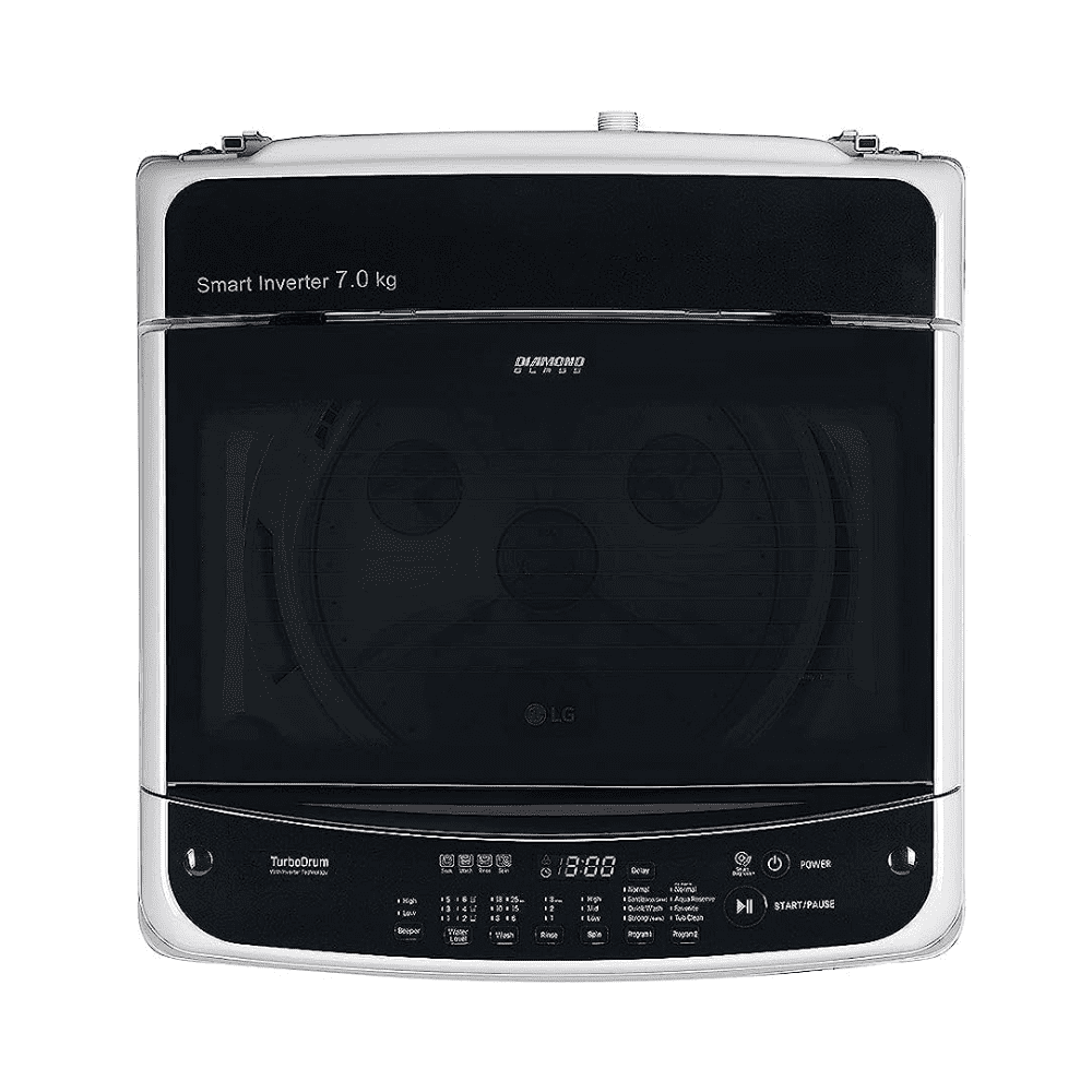 LG 7 Kg 5 Star Fully-Automatic Top Load Washing machine (T70SPSF1ZA, Silver)