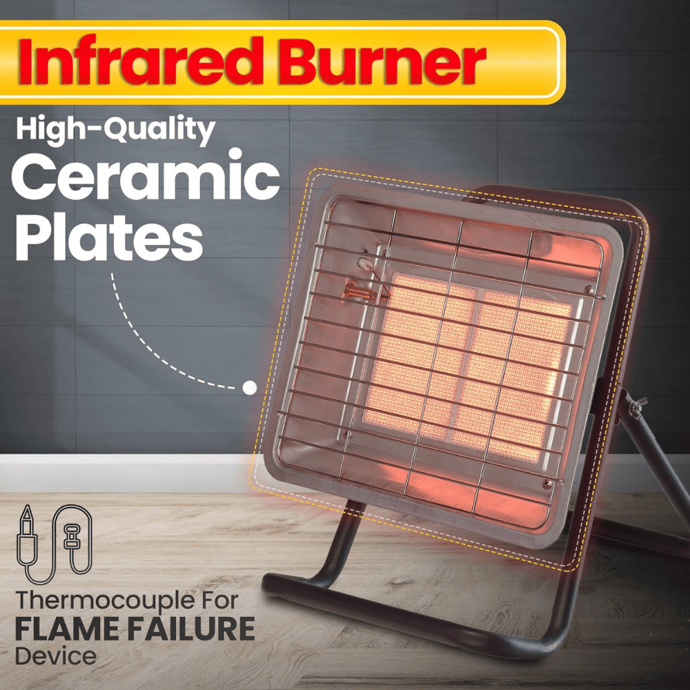 Warmex Pedestal Room Heater (OGH-05, Red & Black)