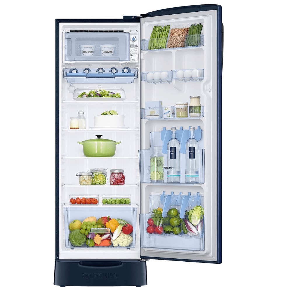 Samsung  RR26C3893CU, 246 Ltrs Direct Cool Single Door Refrigerator, Camellia Blue