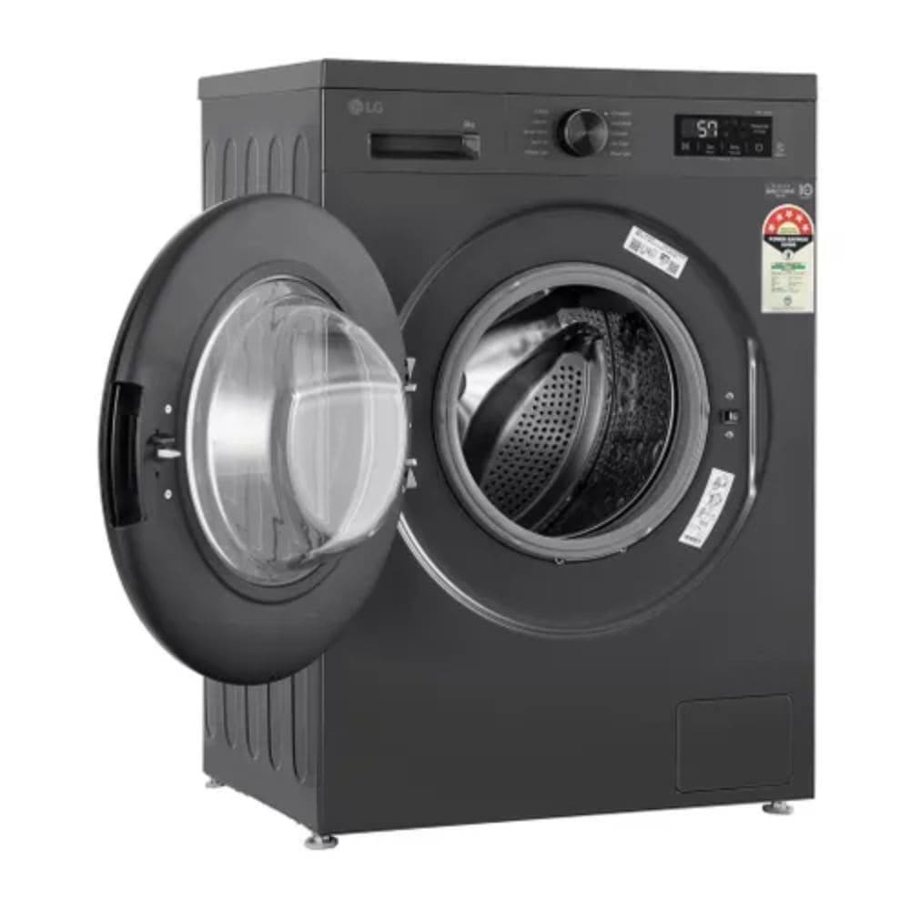 LG 8 Kg 5 Star Fully Automatic Front Load Washing Machine (FHB1208Z2M,Black)