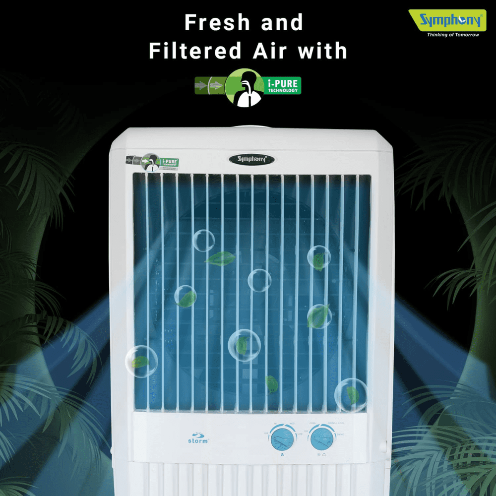 Symphony 100 Ltrs Tower Air Cooler (storm C 100XL)